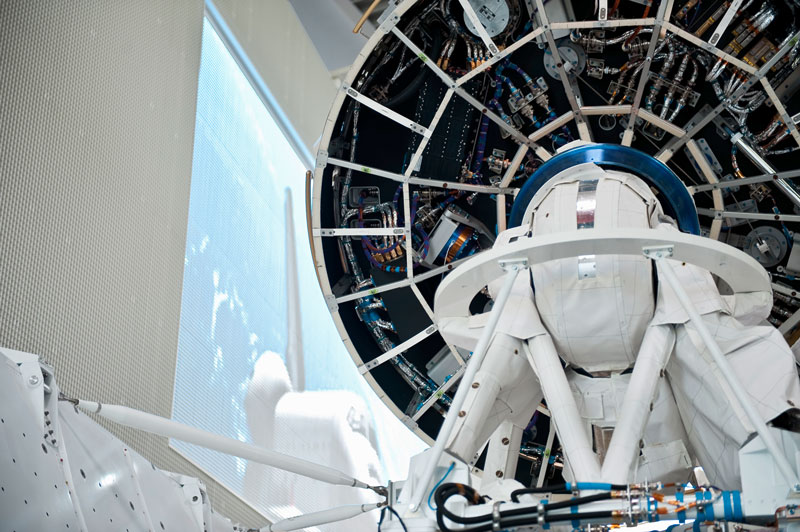 Satellit der Raumfahrtausstellung im Raumfahrtmuseum Satellit der Raumfahrtausstellung im Raumfahrtmuseum
